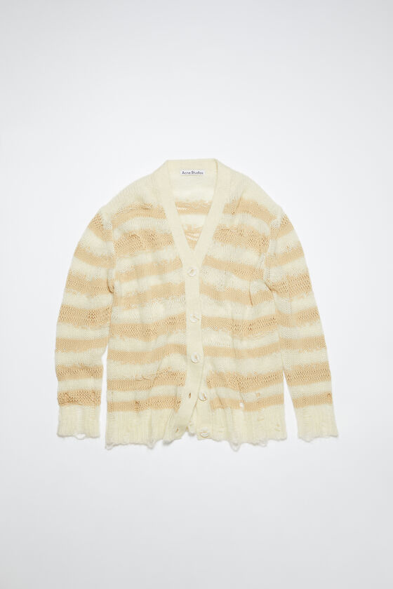 (image for) Smooth Distressed stripe cardigan